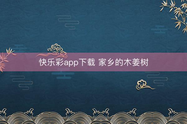 快乐彩app下载 家乡的木姜树